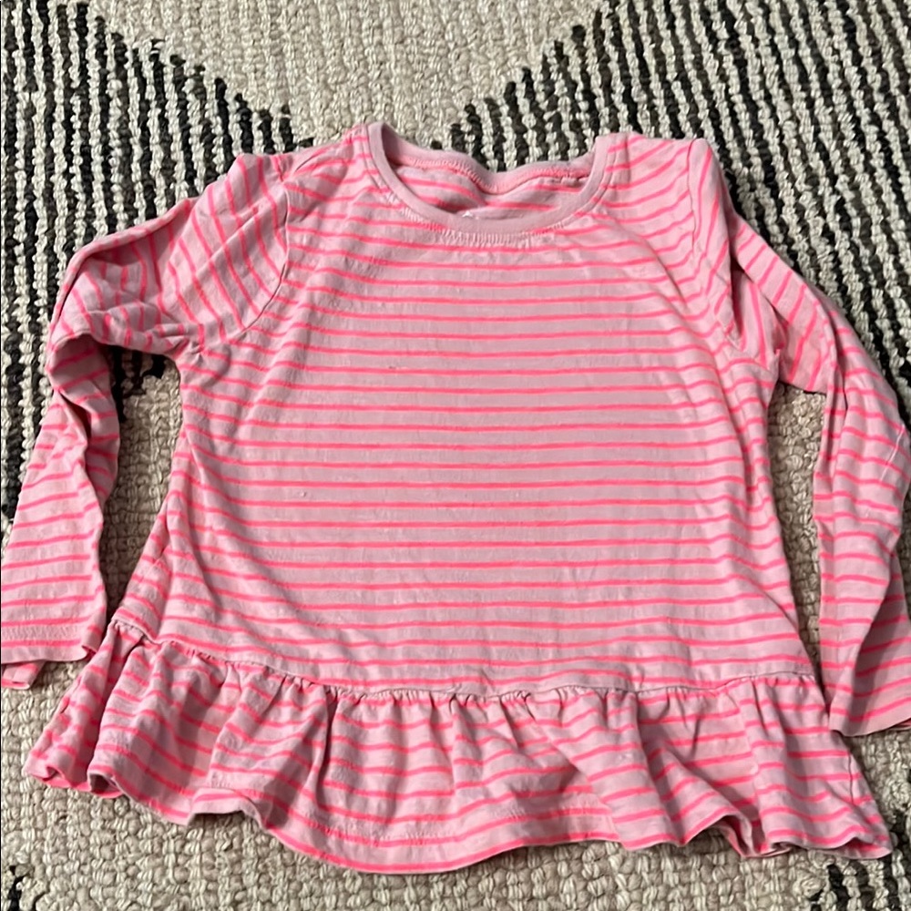 Pink peplum top